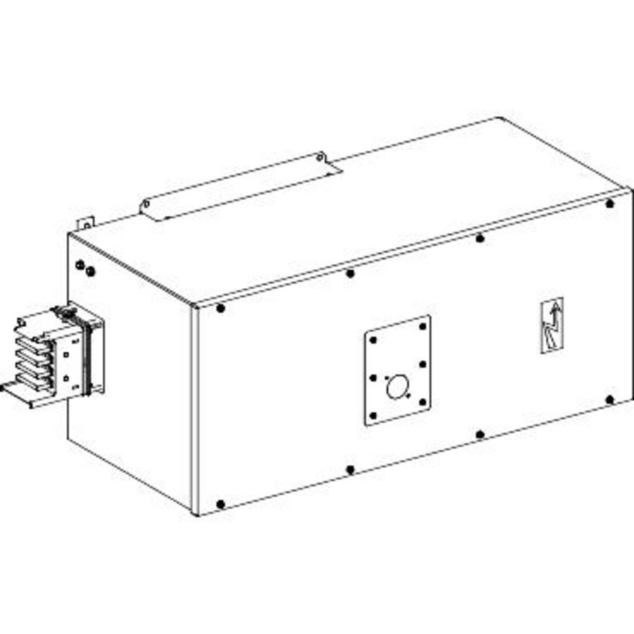END FEED BOX 1000A RIGHT SIDE CIRCUIT BREAKER PROT