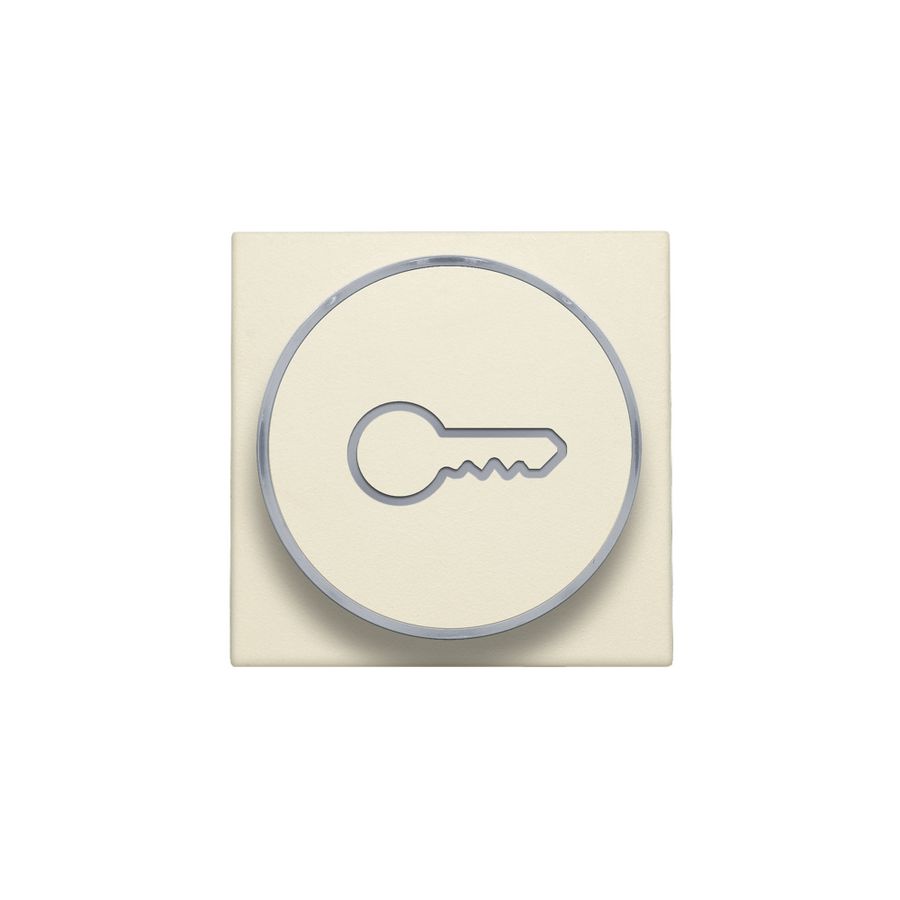 Afwerkingsset doorschijnende ring sleutelsymb. 6A cream