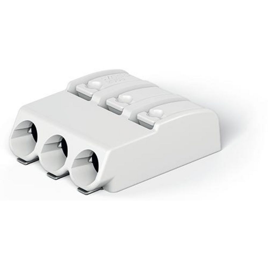 SMD-printklem Drukknop 0,75 mm2 wit 2060-453/998-404 VVE=750