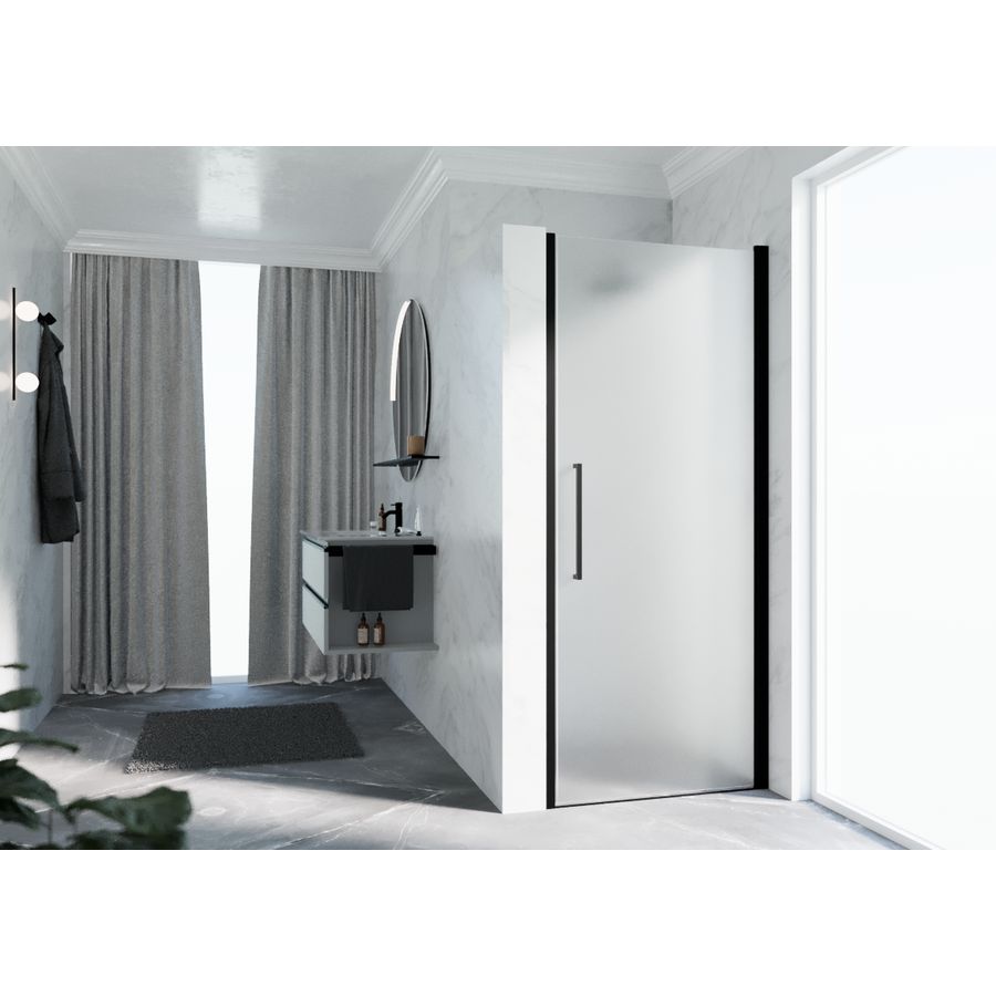 Draaideur Y21B 870-910x2000mm zwart satin