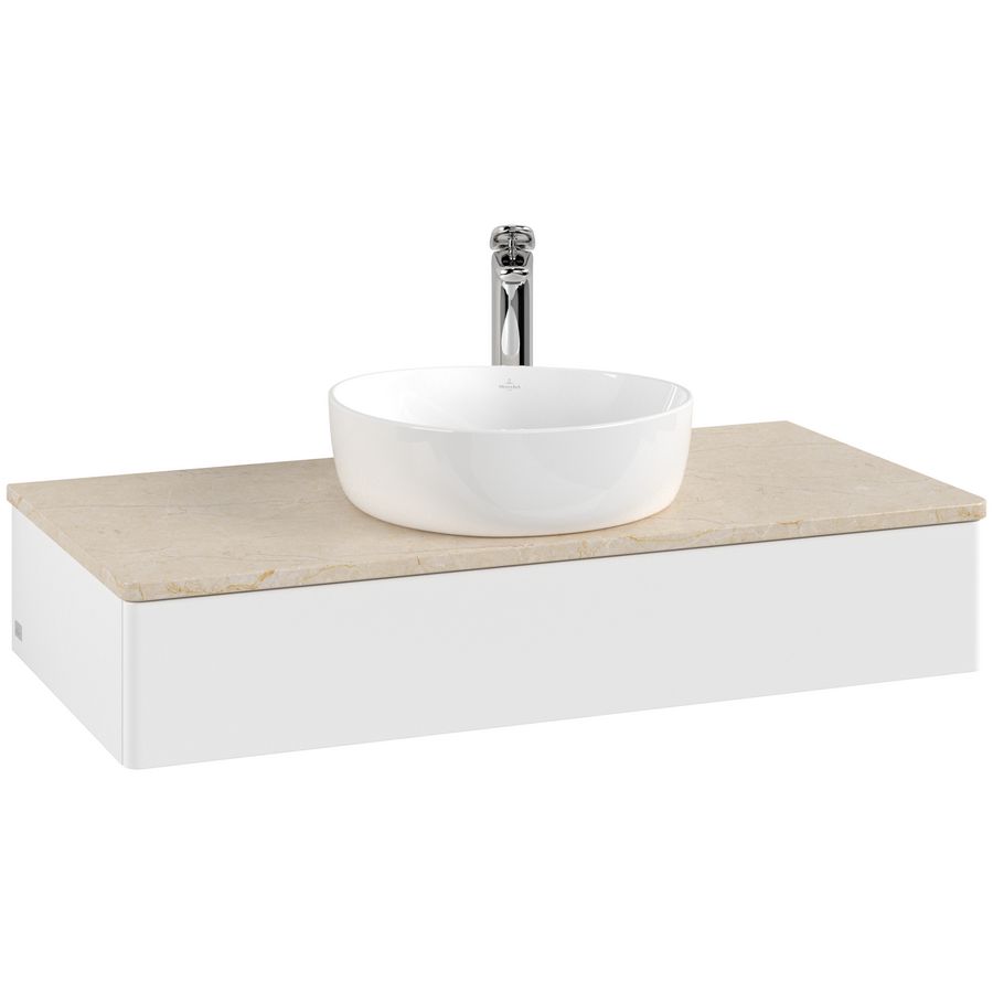 Wastafelonderkast Antao 1000x190x500mm White Matt Lacquer L09053MT