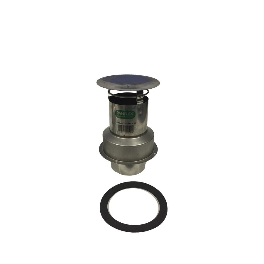 Klikkap HR INOX QA RVS met foamring (1-delig) 50mm
