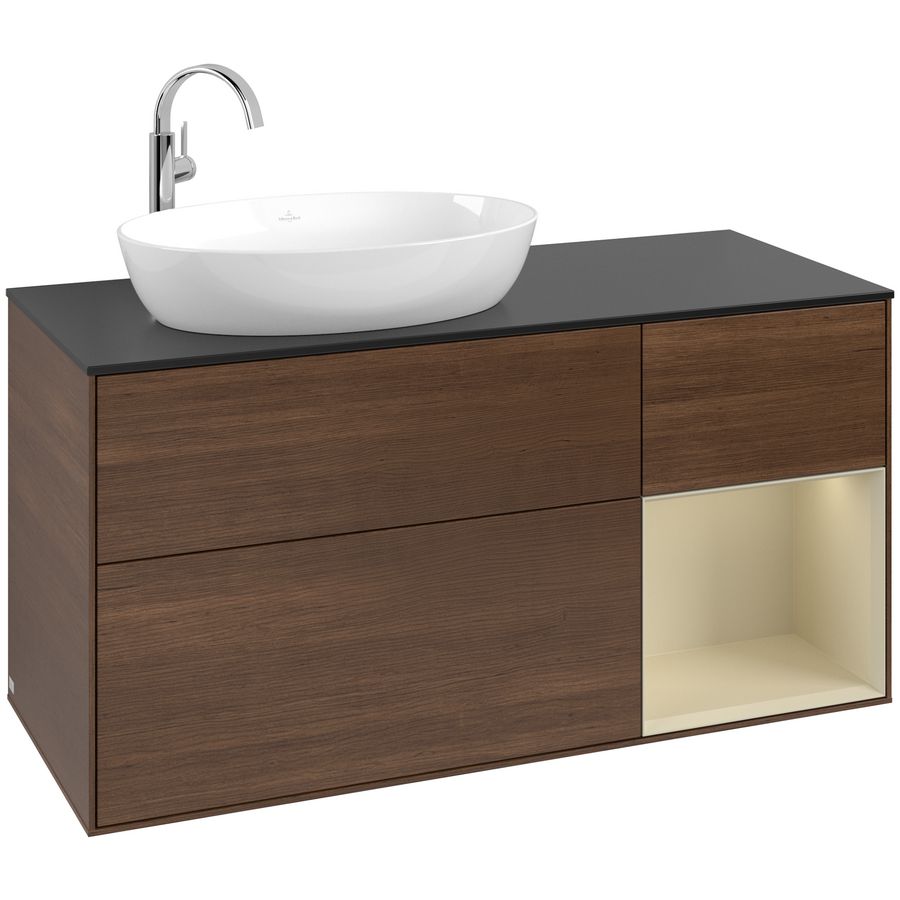 Wastafelonderkast Finion 1200x603x501mm W.Veneer G932HJGN