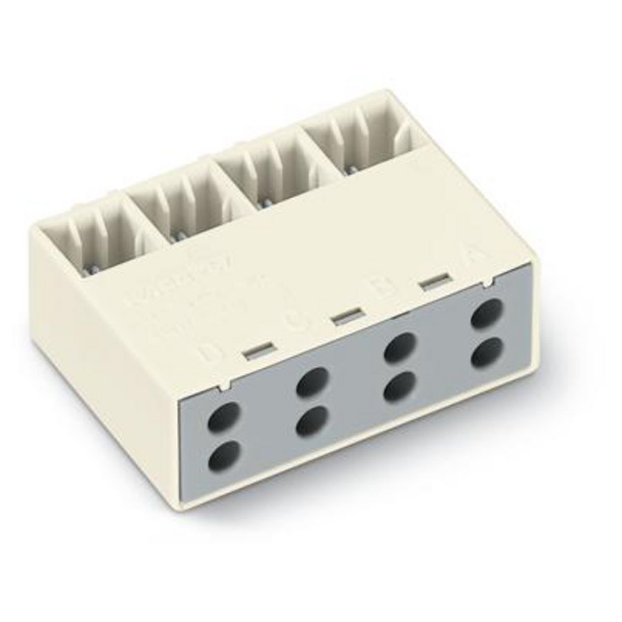 Snap-on type conductor support 4-polig wit/267-328 VVE=500