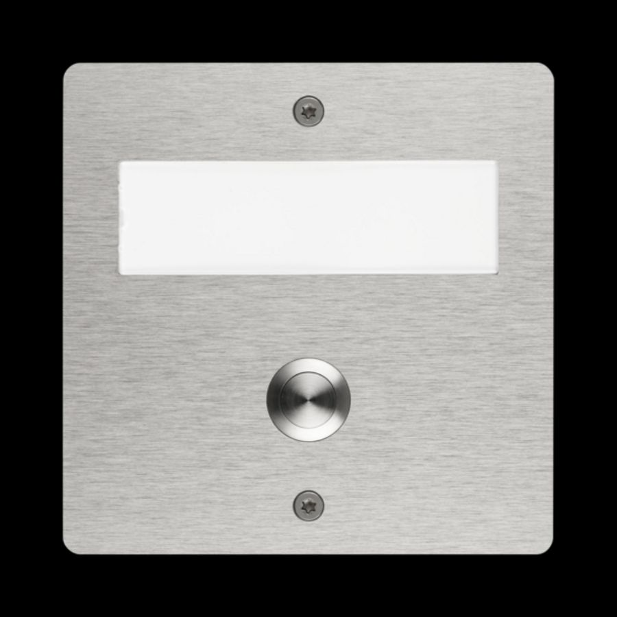 Draadloze etageplaat opbouw rvs-look