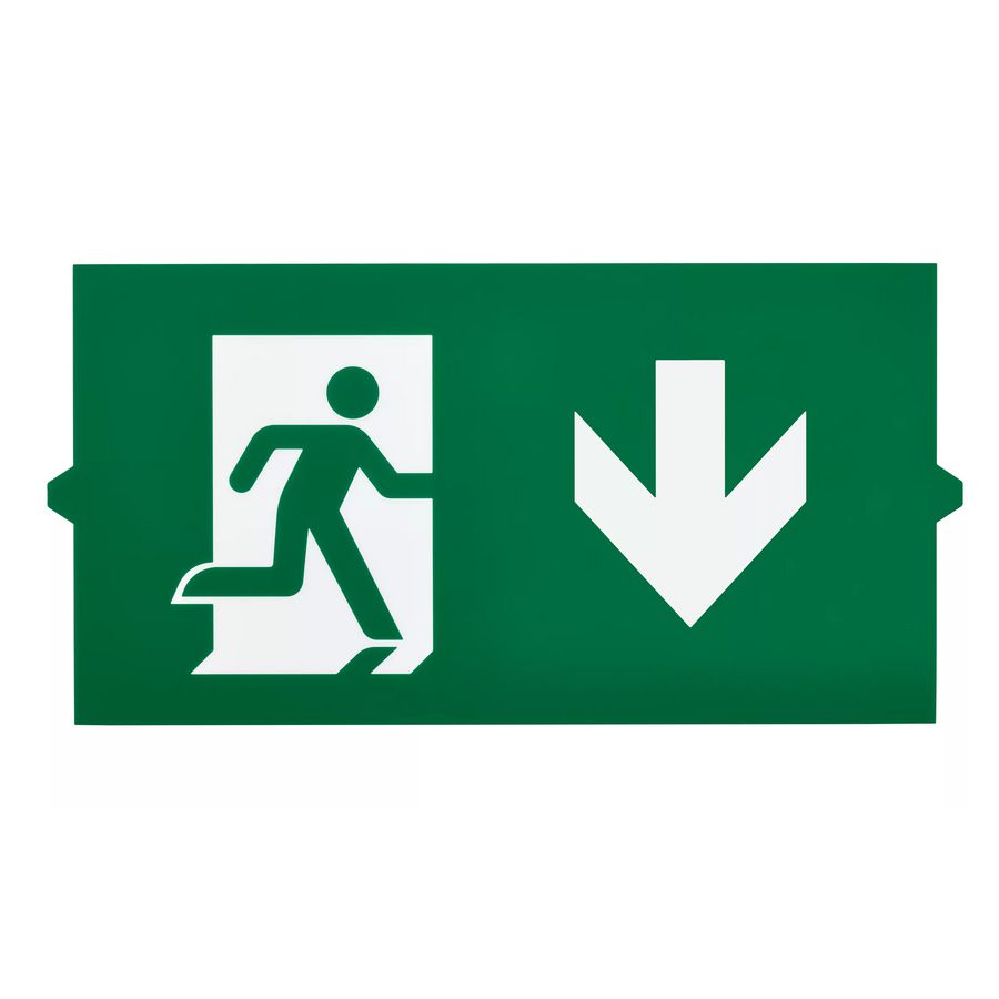 Doos a 100st. EM155Z SLIM WL EXIT SIGN LEGEND DOWN