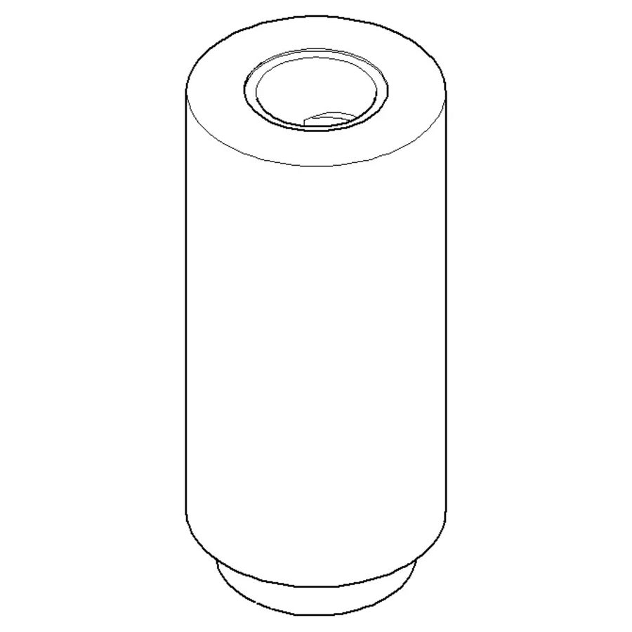 Aansluiting 35x79mm Champagne gebors. (22kt Goud)