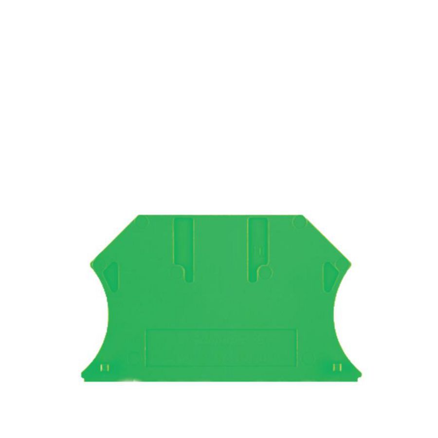 Afsluit- eindplaat groen h:56mm b:1.5mm V-0 Wemid VVE=50