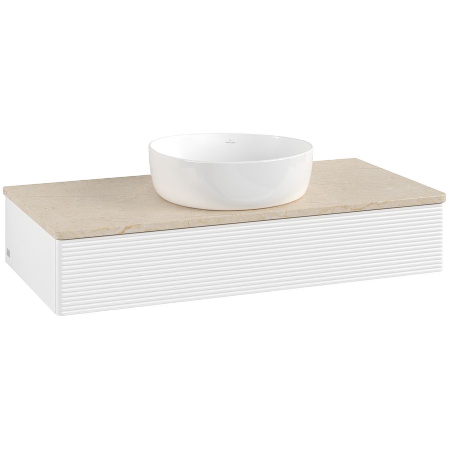 Wastafelonderkast Antao 1000x190x500mm White Matt Lacquer L09113MT