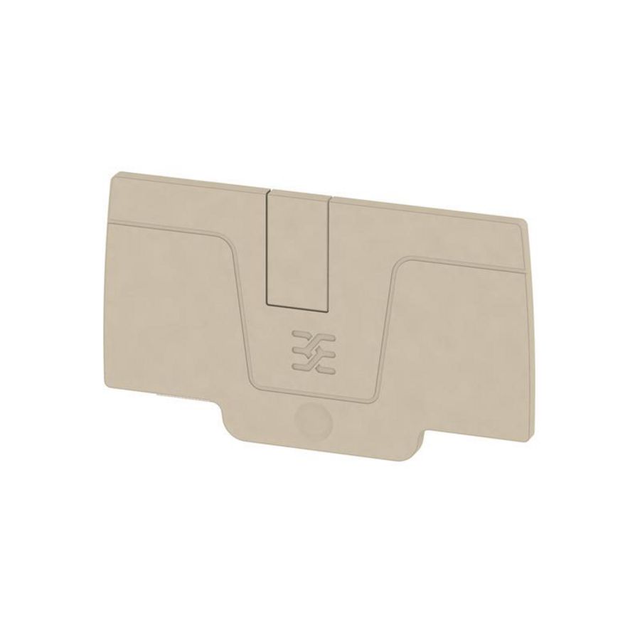 Afsluit- eindplaat d.beige h:64.93mm b:2.1mm V- VVE=50