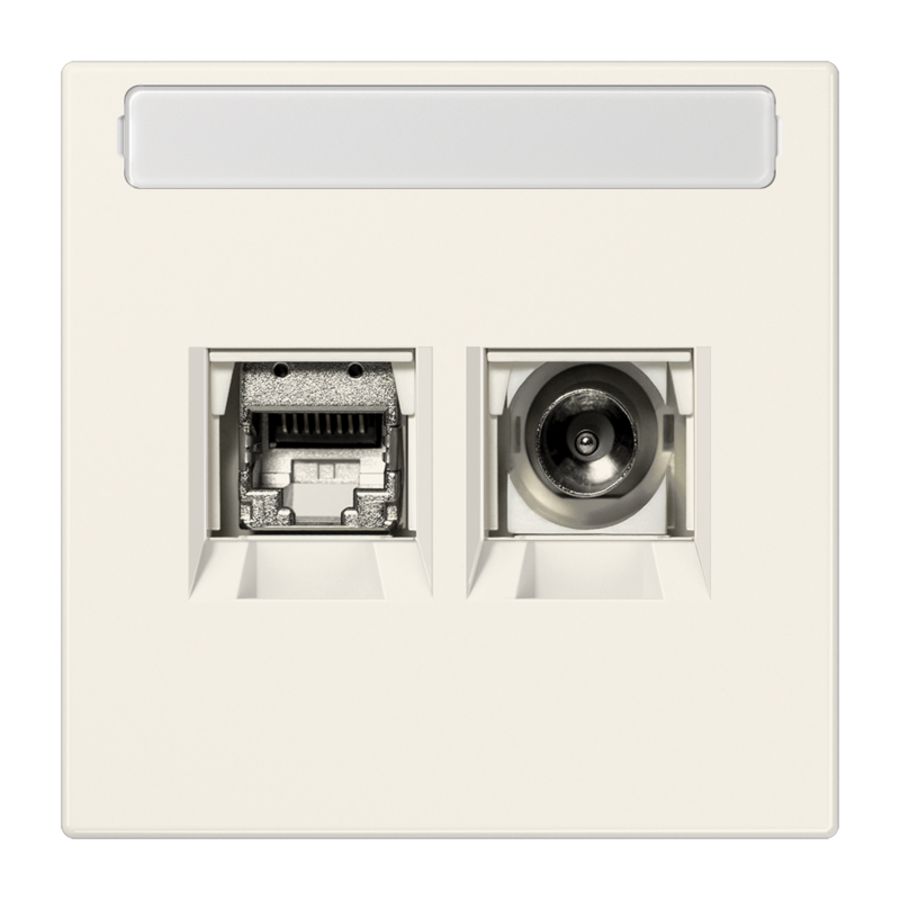 Smart-TV aansluitdoos LS wit