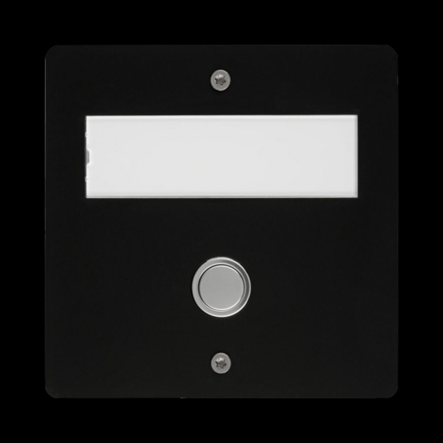 Draadloze etageplaat inbouw zwart