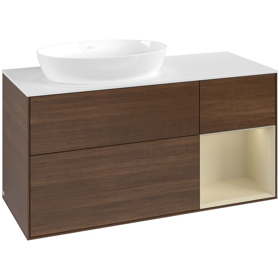 Wastafelonderkast Finion 1200x603x501mm W.Veneer GA51HJGN