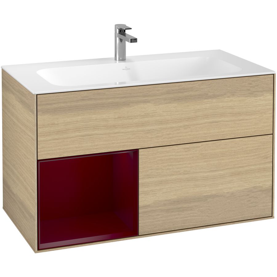 Wastafelonderkast Finion 996x591x498mm Oak Veneer F030HBPC