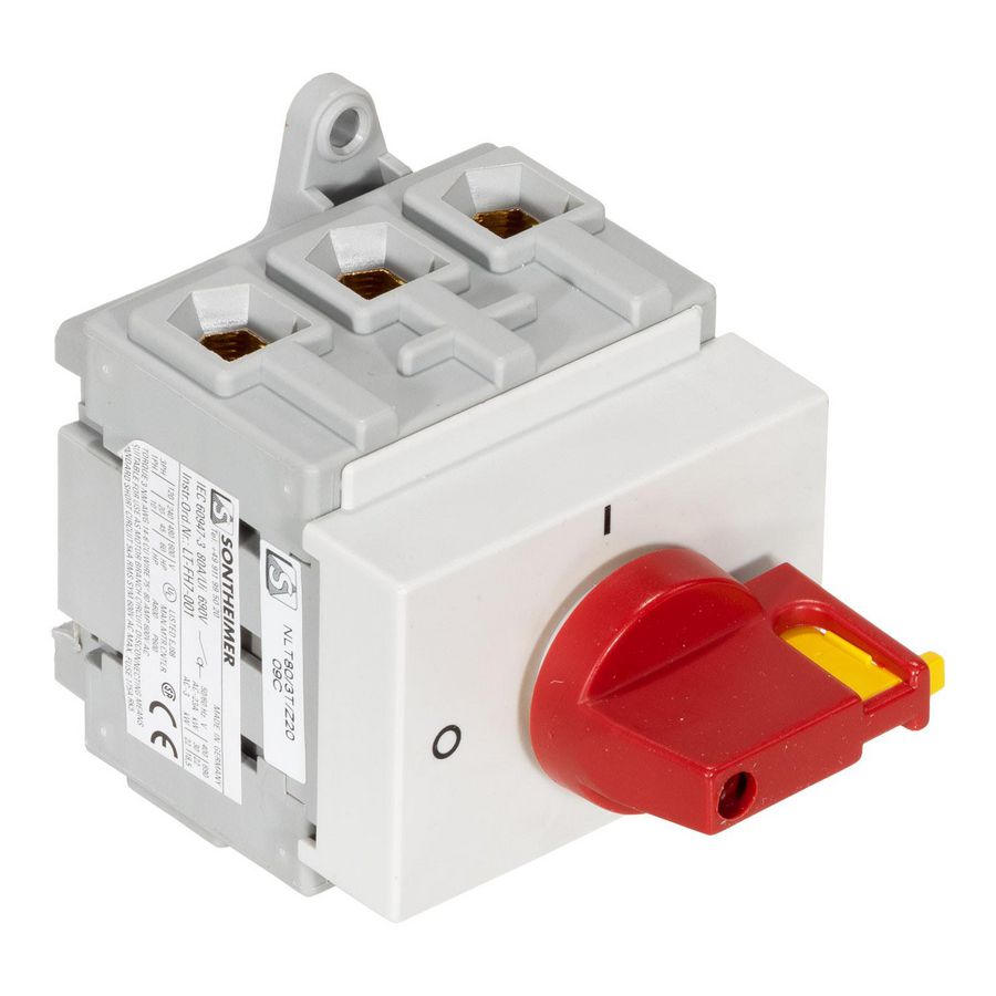 Hoofdschakelaar nood-uit 63A 4-polig DIN-rail montage A531752