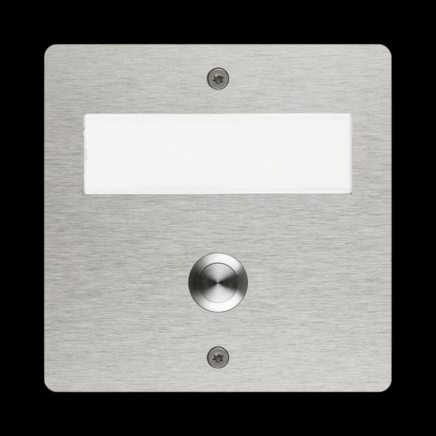 Draadloze etageplaat inbouw rvs-look