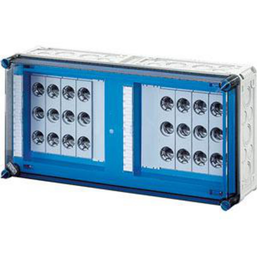 Zekeringk. 8x25A 3p DII E27 op r. 400A 5 P. BM4