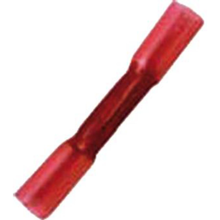 Geisoleerd stootverbinder met krimpkous 0,5-1mm² rood VVE=50