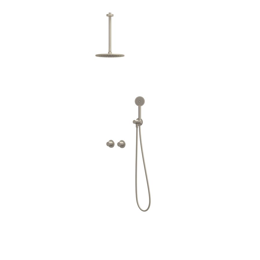 Afbouwdeel regendouche IVY combiset Nexus 3 inbouwthermostaat gebor. nickel CSN3EXGNCECC excl. inbouwbox
