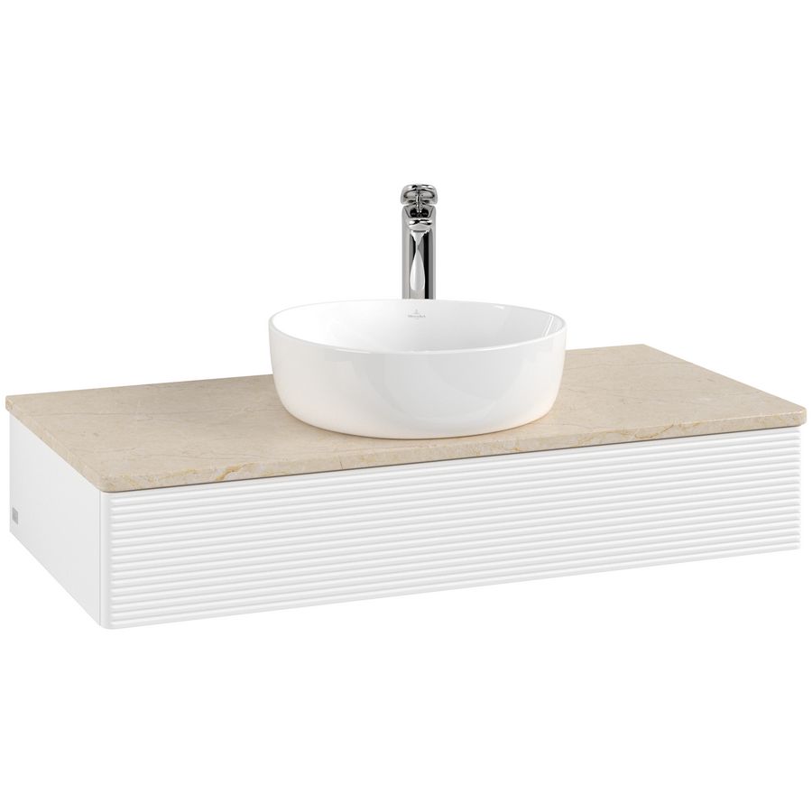 Wastafelonderkast Antao 1000x190x500mm White Matt Lacquer L09153MT