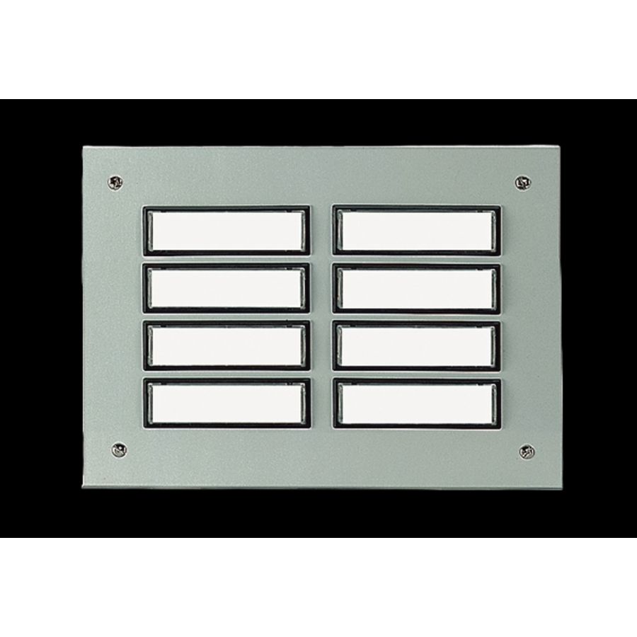 Etageplaat Aluminium inbouw 8-voudig weersbestendig 55828