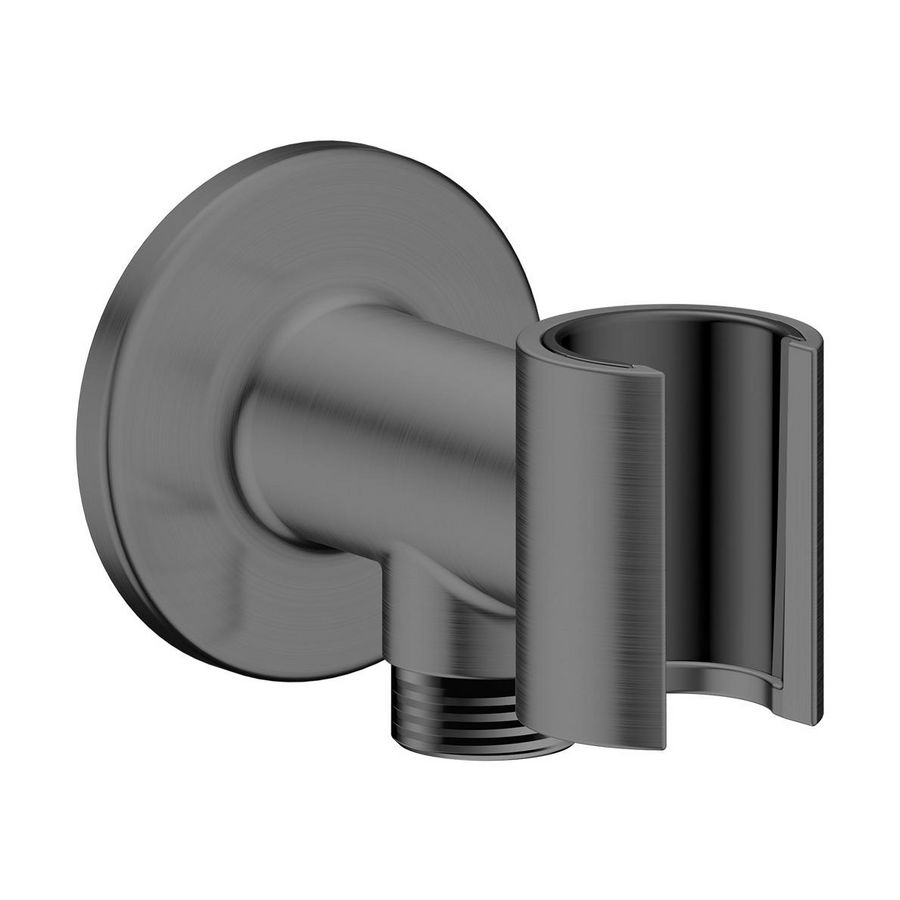 AXOR Archivio Portereenheid / wandaansluitbocht Brushed Black Chrome