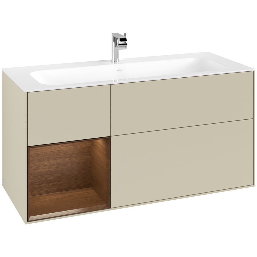 Wastafelonderkast Finion 1196x591x498mm S.Grey Matt Lacquer G060GNHJ
