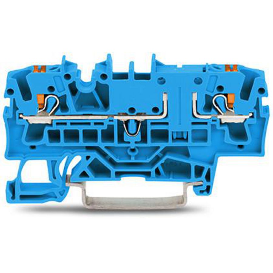 2-draads rijgklem Met Druk 2,5 mm² blauw 2202-1604 VVE=50
