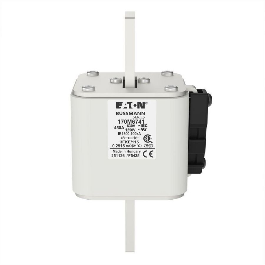 Zekering hoge snelheid 450A AC 1250V 100kA size 3 76x92x1