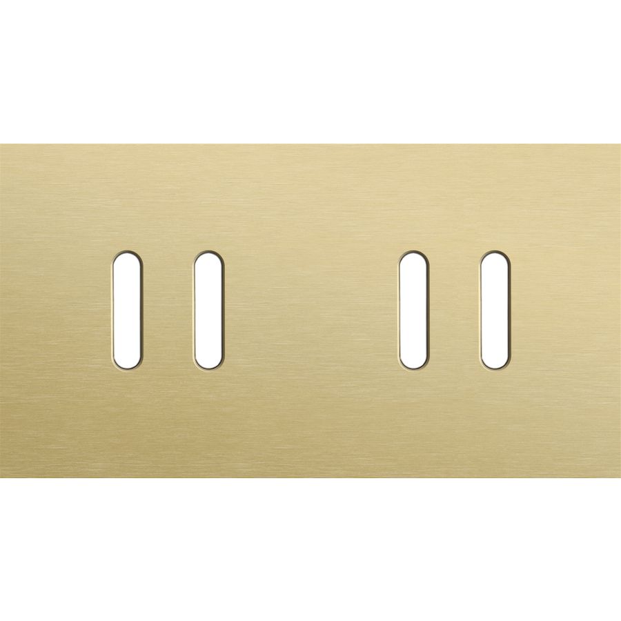 Tweevoudige afdekplaat, horizontaal 71 mm centerafstand