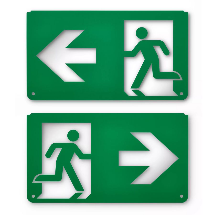 Doos a 100st. EM159Z WL/CM EXIT SIGN LEGEND LEFT/RIGHT