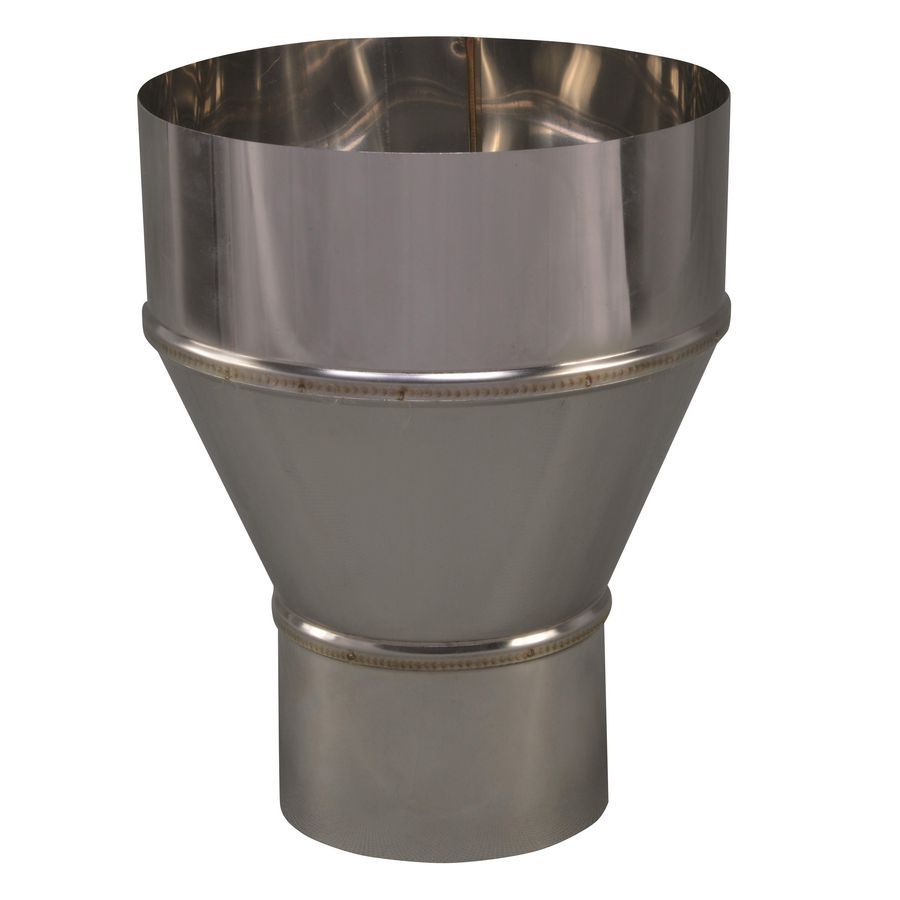 EW RVS verloopstuk 89mm uitw. - 150mm