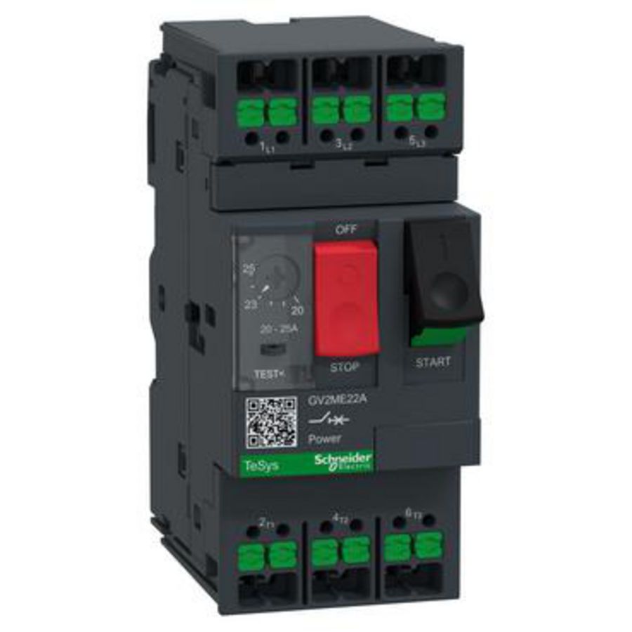 TeSys Deca motorschakelaar 25A thermisch-magnetische drukkno