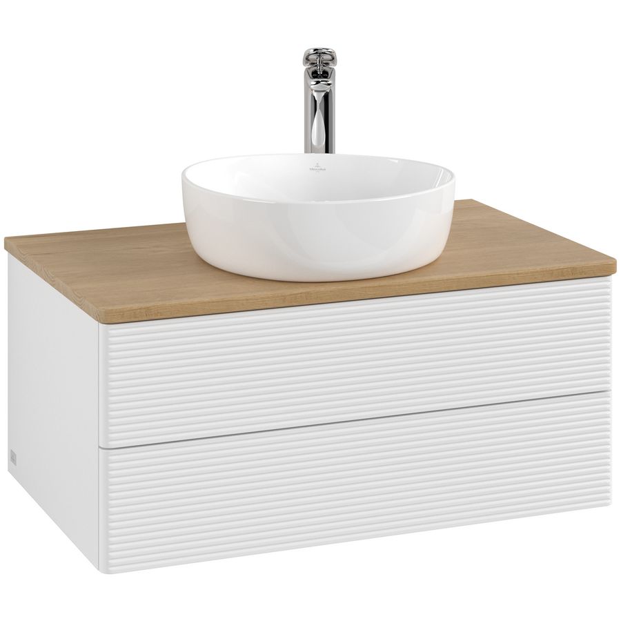 Wastafelonderkast Antao 800x360x500mm G.White.L L19151GF