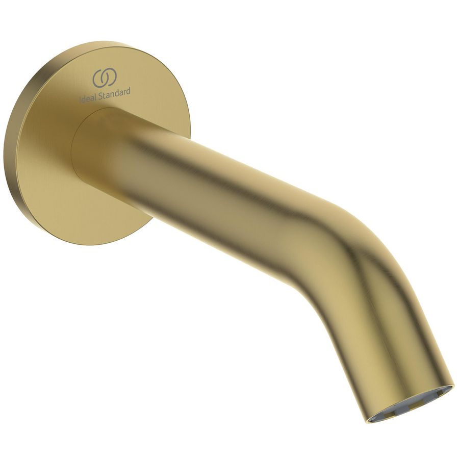 Joy wanduitloop 16cm brushed gold (mat goudkleurig)
