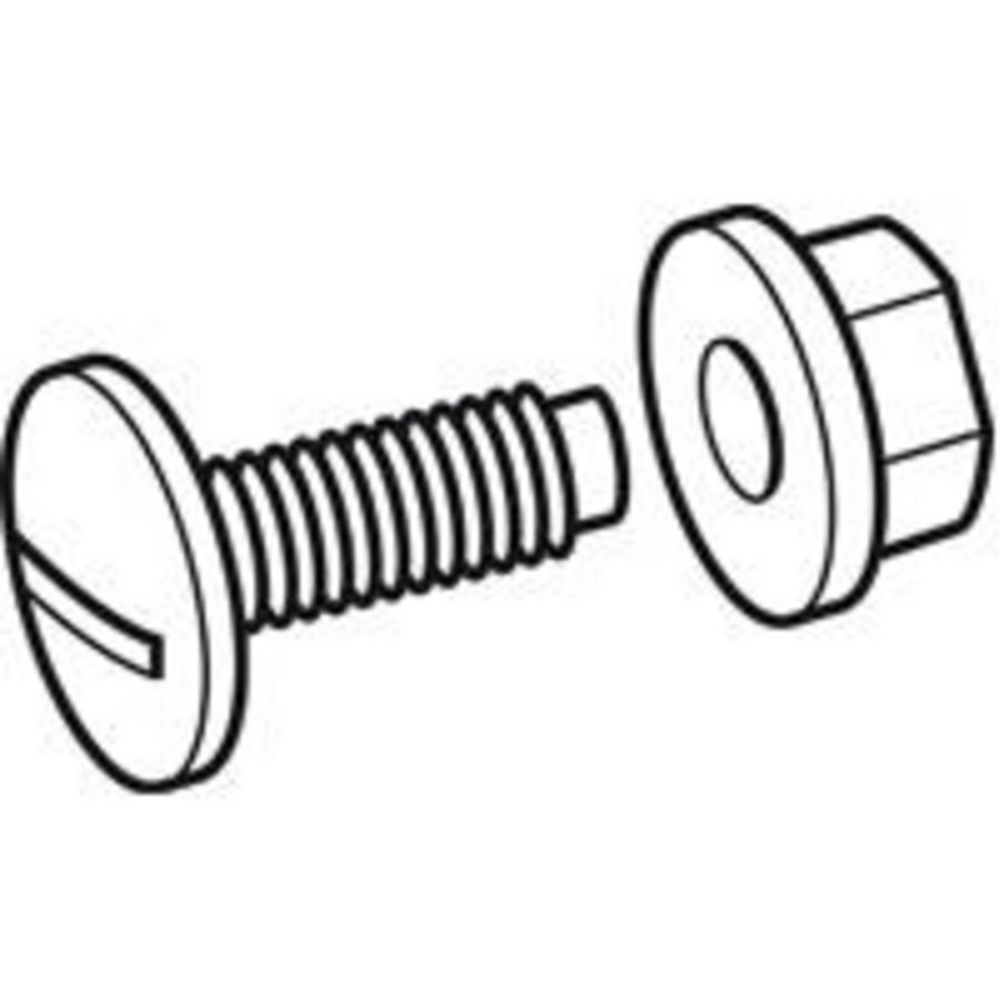 Zeskantbout met moer M8x20 RVS VVE=100