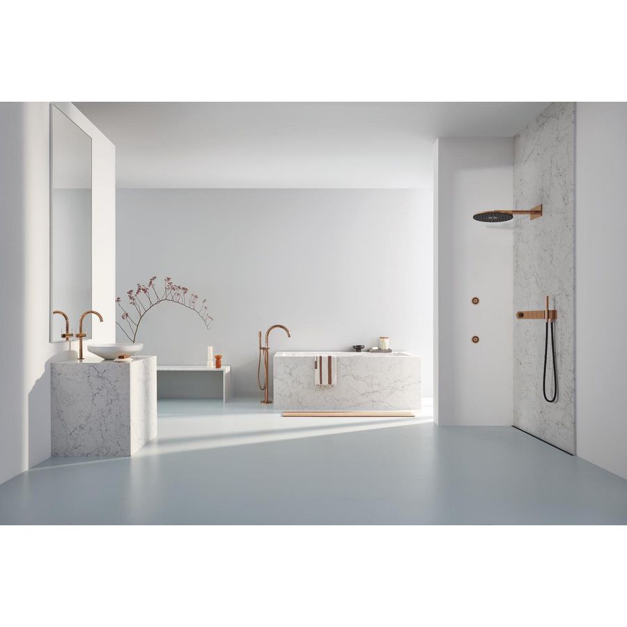 Atrio wastafelmengkraan XL-size, geen grepen, warm sunset (bronskleurig) (Spa colors coll.)