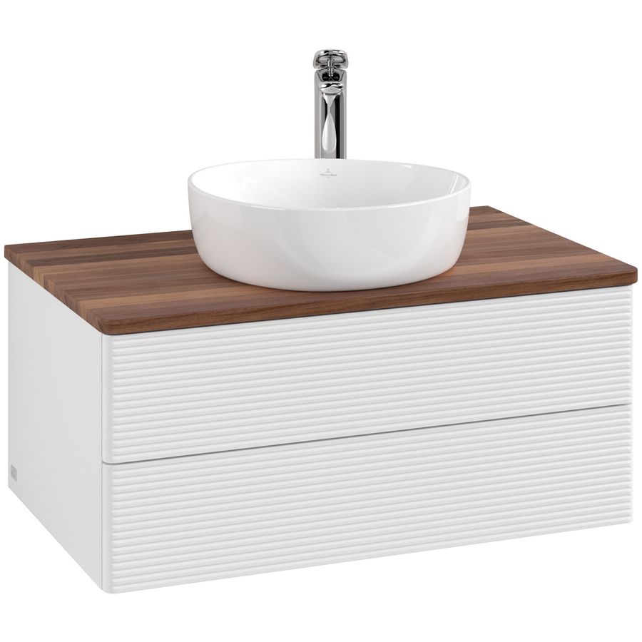 Wastafelonderkast Antao 800x360x500mm G.White.L L19152GF