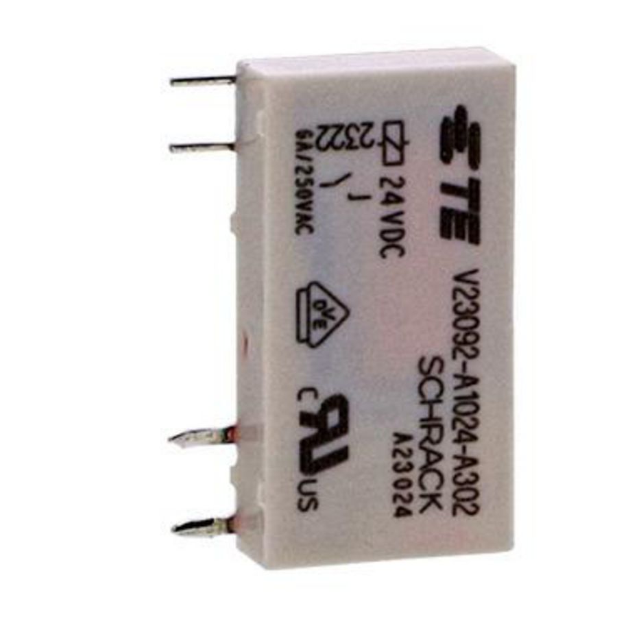 Elektromechanisch insteekrelais 5mm 24V D ABE7 VVE=4
