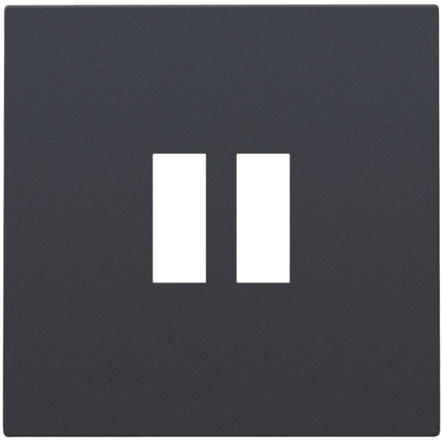 Afwerkingsset dubbele USB-A-lader anthracite