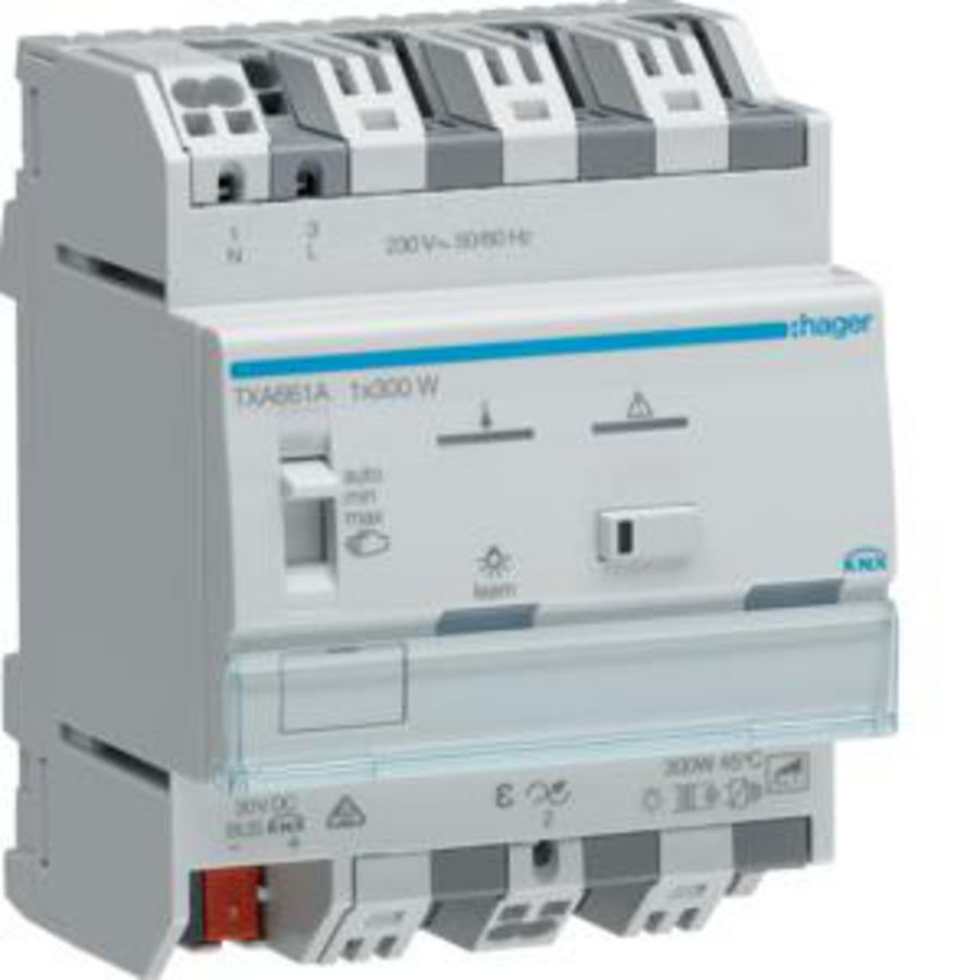 Universele zelflerende dimmer KNX 1x 300 W