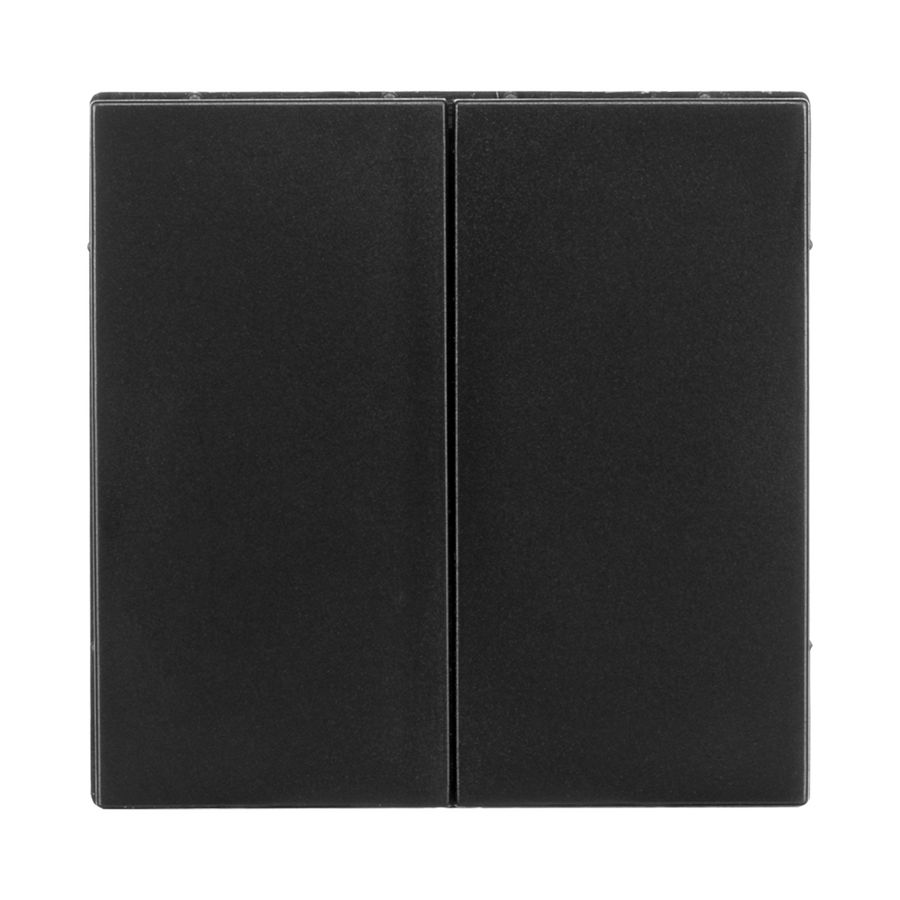 Tastdimmer Knop Duo V1/J1 Mat Zwart VVE=10