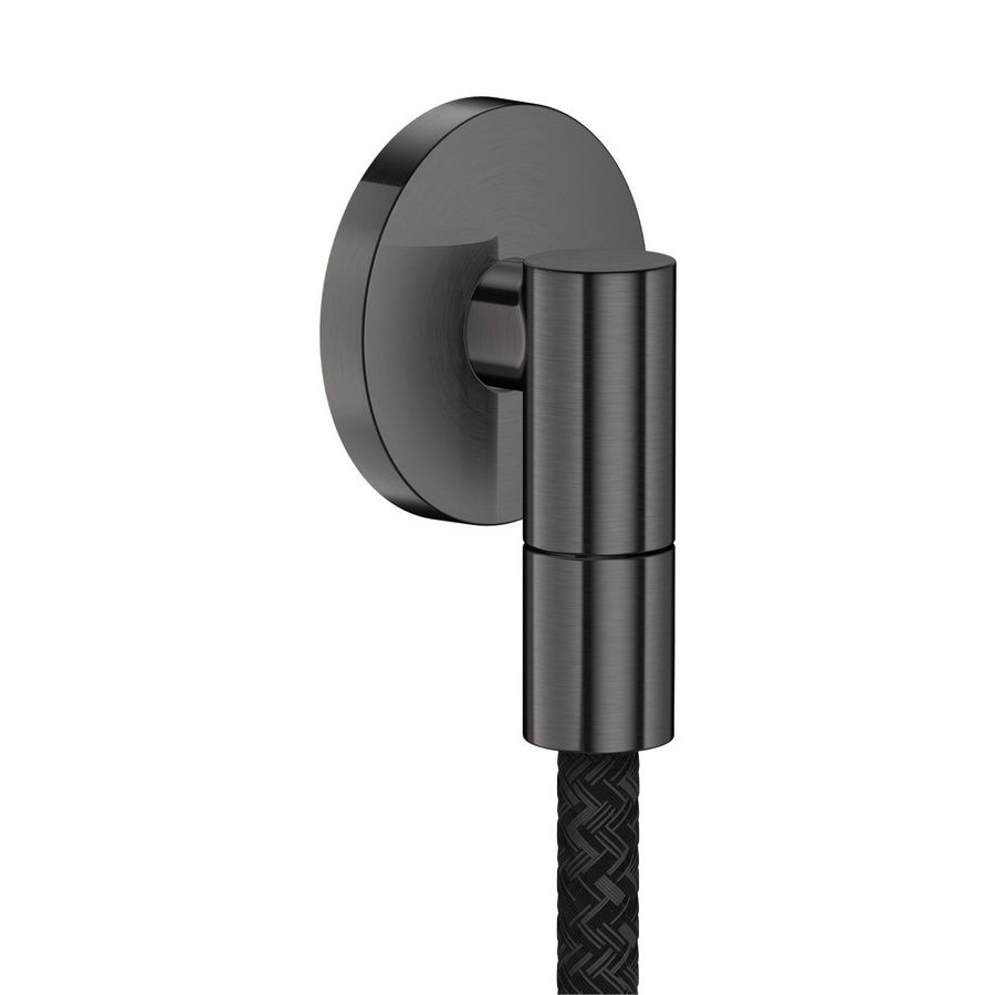 Muuraansluitbocht AXOR Wall outlet Fine rond Brushed Black Chrome