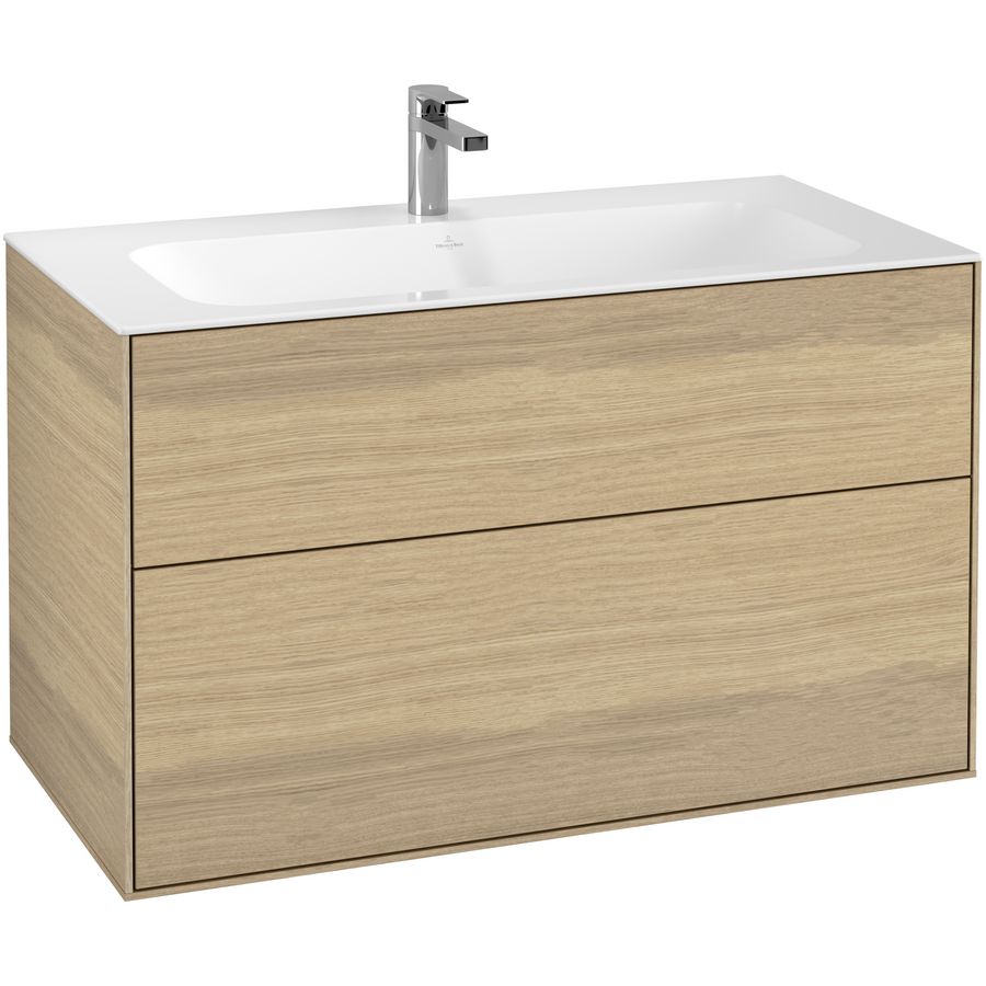 Wastafelonderkast Finion 996x591x498mm Oak Veneer G02000PC
