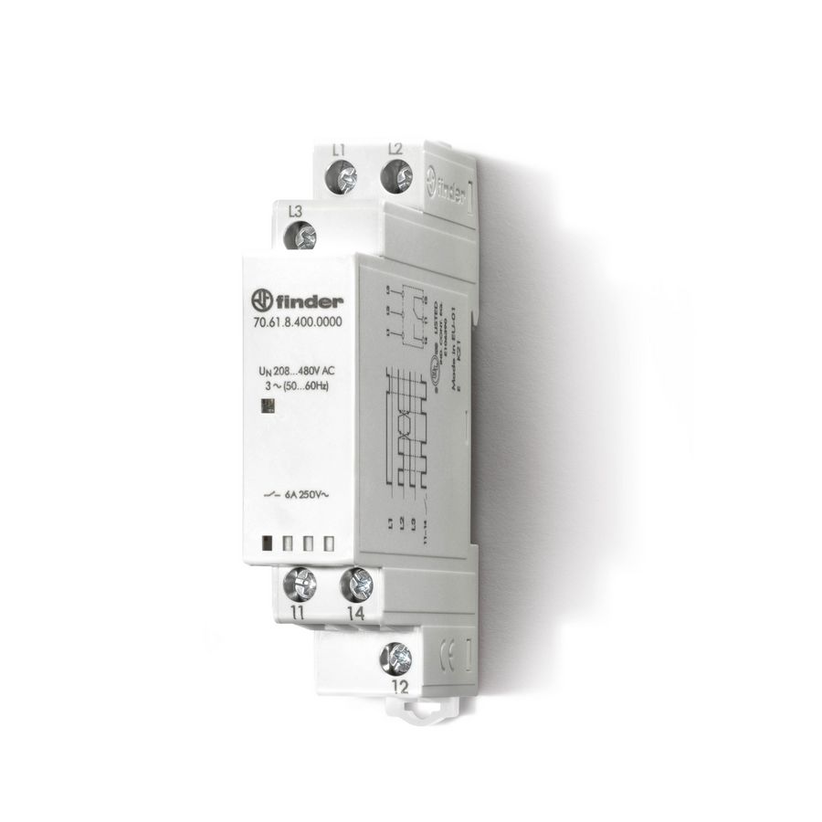 Meet- en bewakingsrelais 3 fasen 1 wisselcontact 400V AC