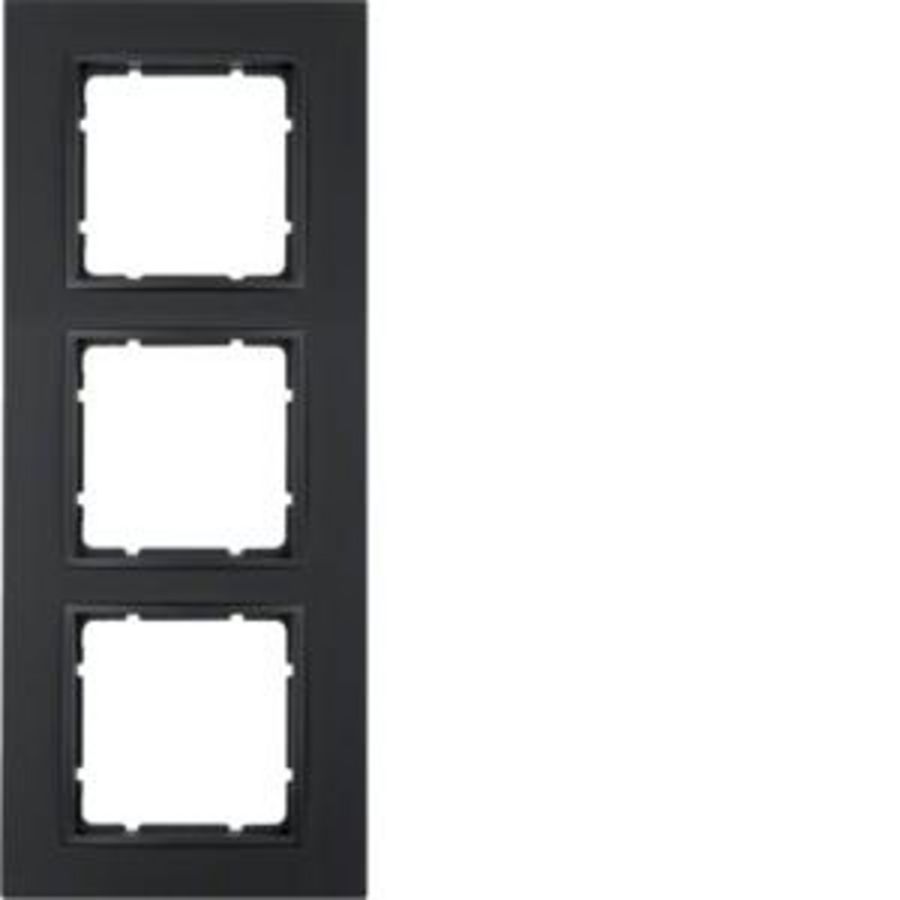 Afdekraam 3-v berker B.7 antraciet mat