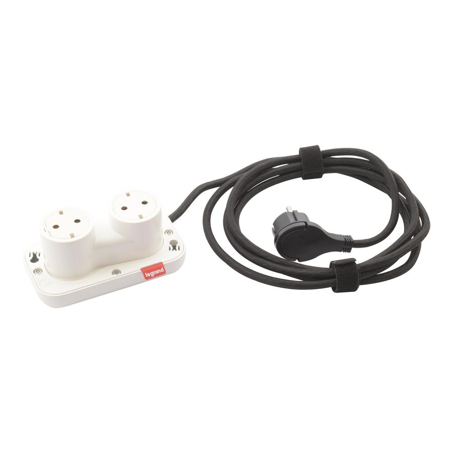 Mechanisme 2 Wandcontactdoos wit ElectrOn Incara