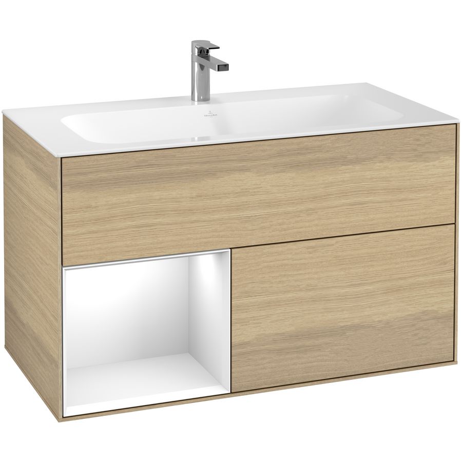 Wastafelonderkast Finion 996x591x498mm Oak Veneer G030GFPC