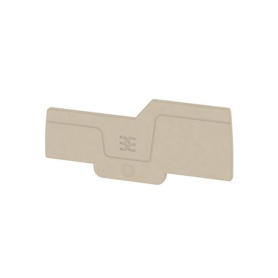 Afsluit- eindplaat d.beige h:78mm b:2.1mm V-0, VVE=50