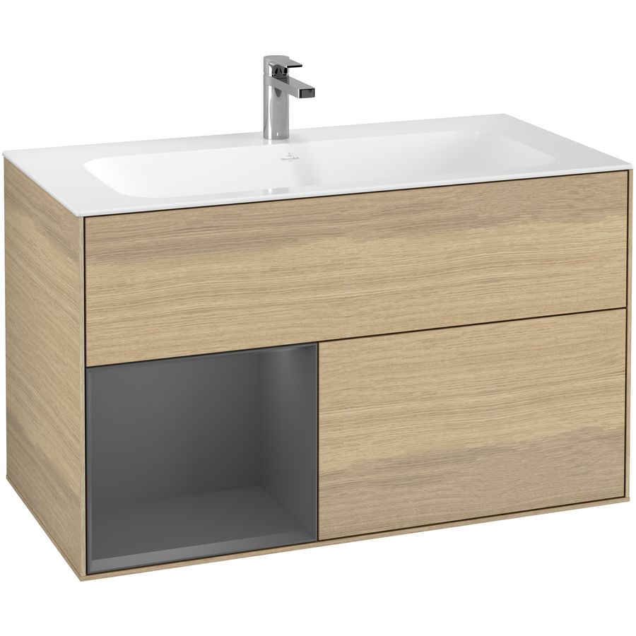 Wastafelonderkast Finion 996x591x498mm Oak Veneer G030GKPC